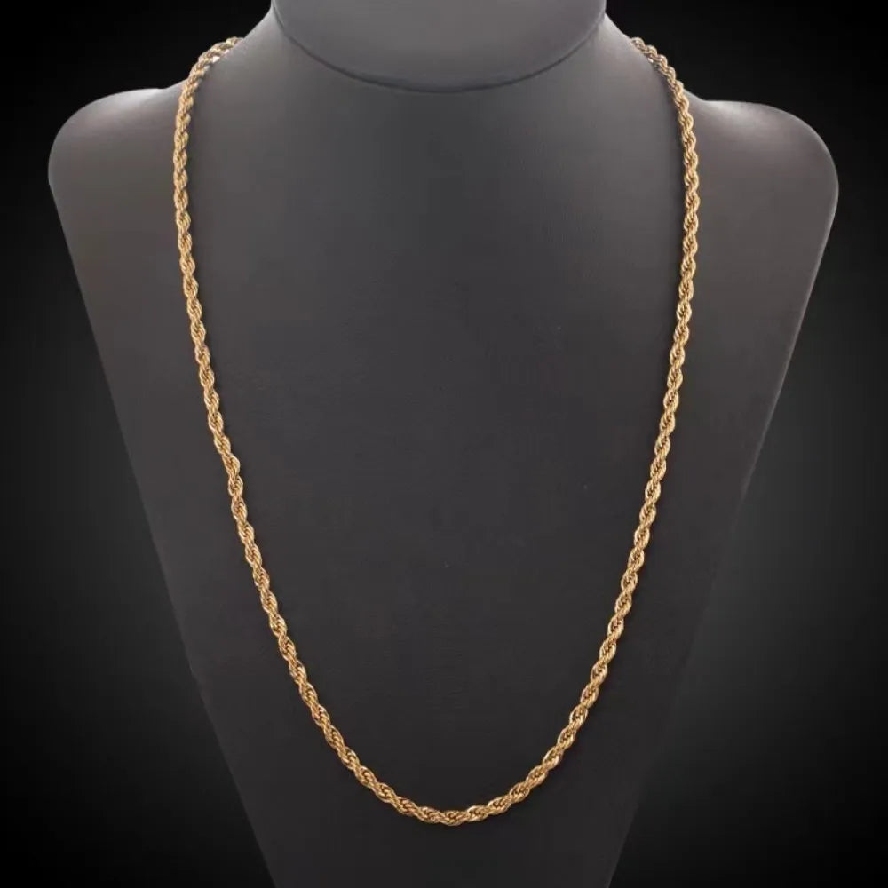 Lucentelli Noble Rope Chain 18K Necklace