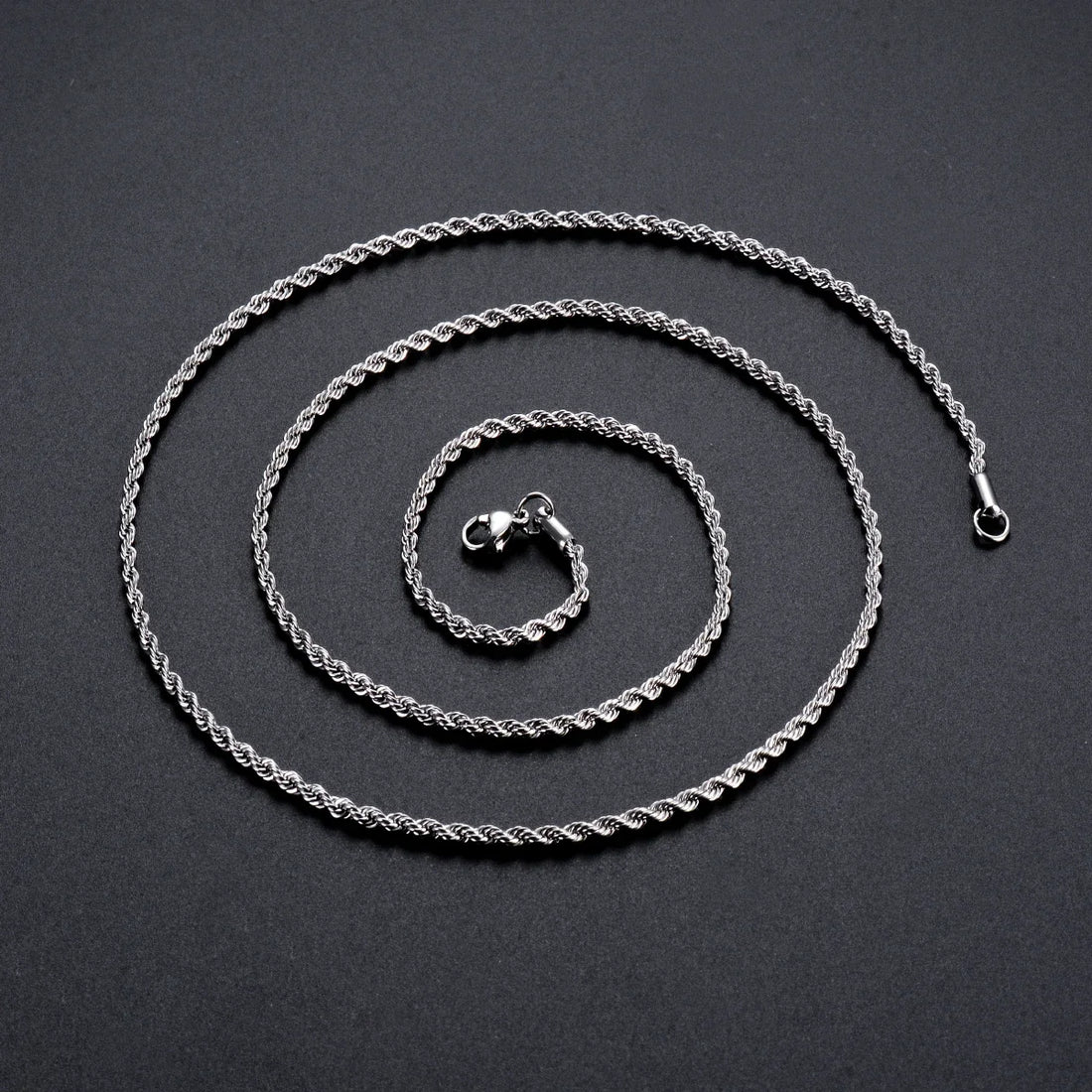 Lucentelli Sterling Rope Chain