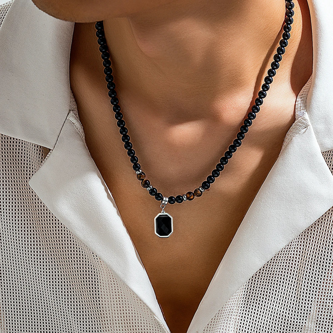 Lucentelli Black Charm Pendant